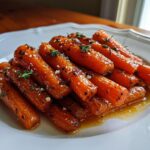 Balsamic roasted baby carrots