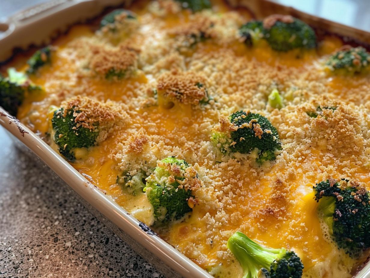 Broccoli cheddar bake