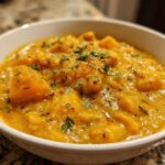 Butternut squash lentil curry