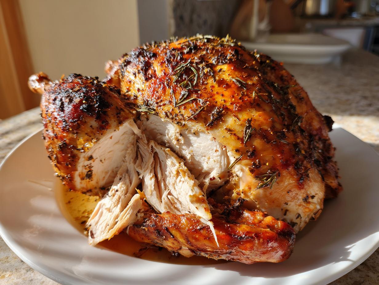 Cajun spiced roasted turkey