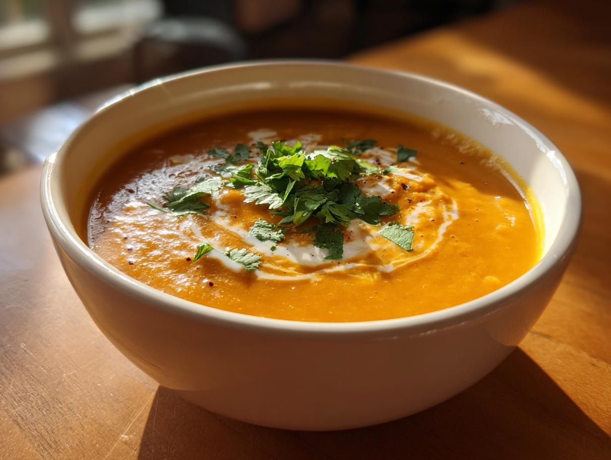 Carrot ginger soup