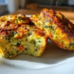 Chickpea omelette muffins