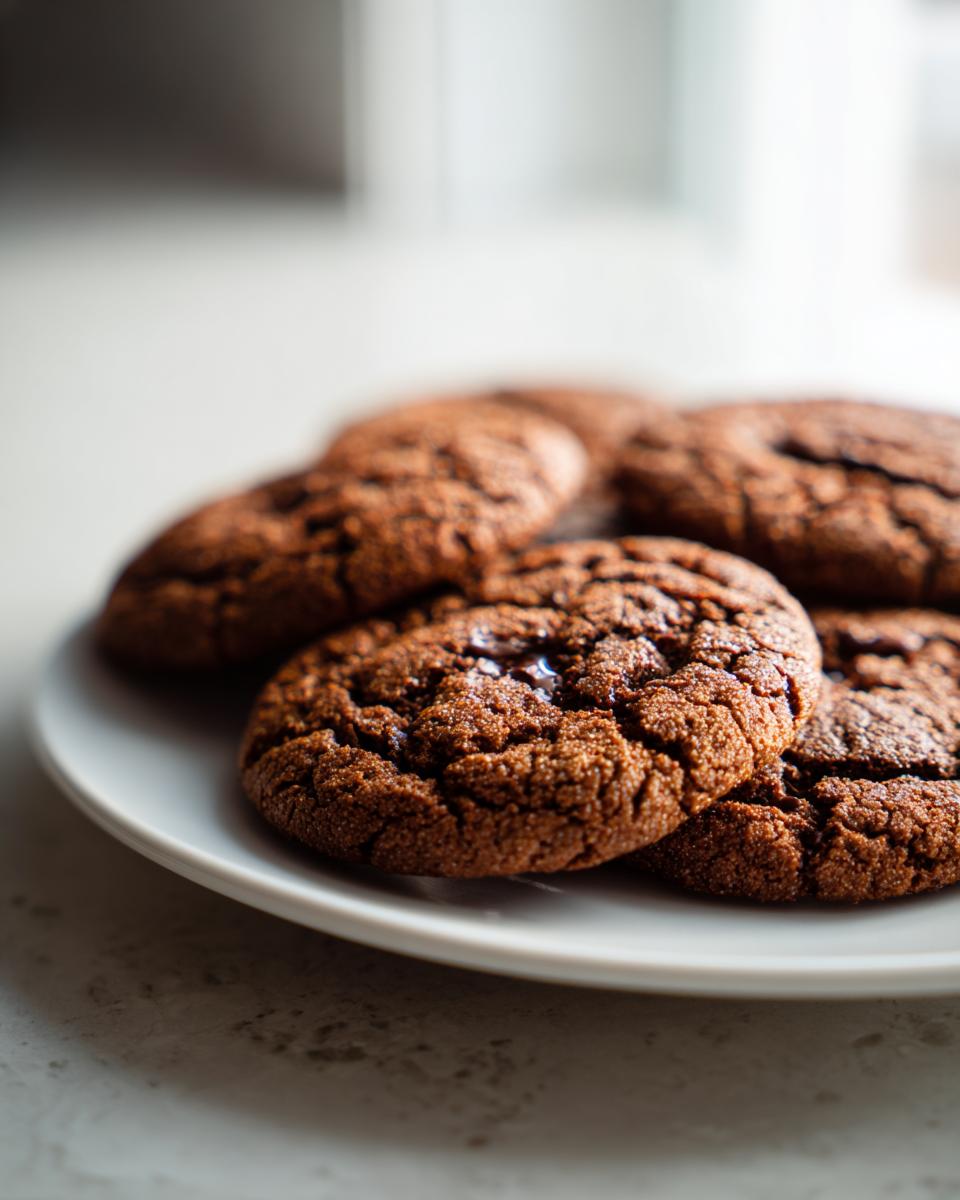 Chocolate ginger snap cookies - detail 1