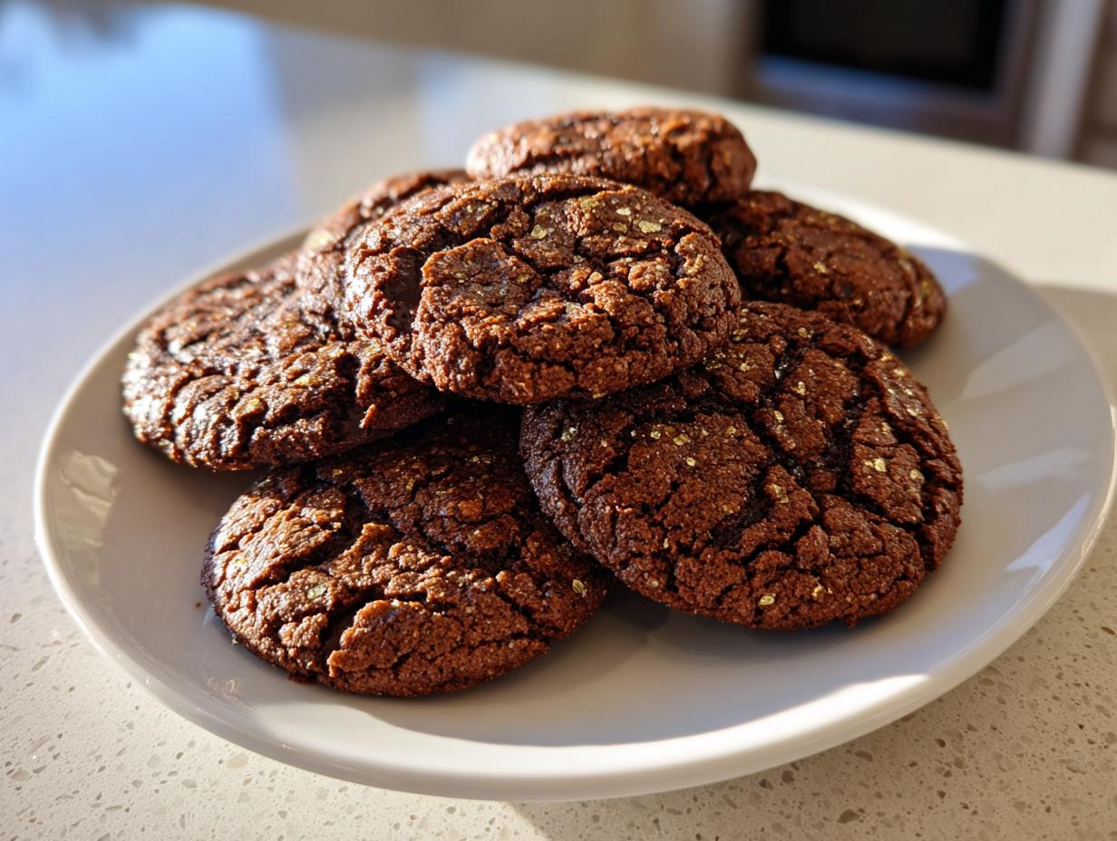 Chocolate ginger snap cookies
