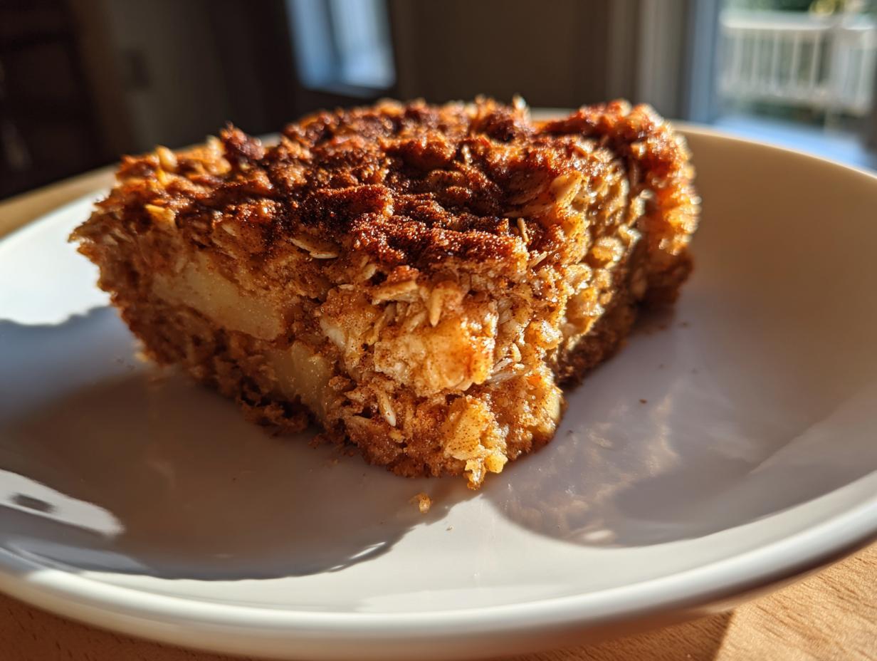 Cinnamon apple baked oatmeal