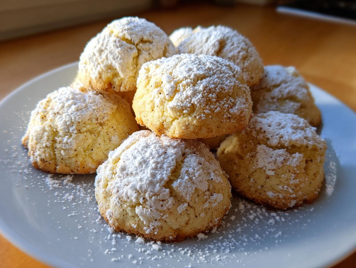 Cinnamon snowball cookies