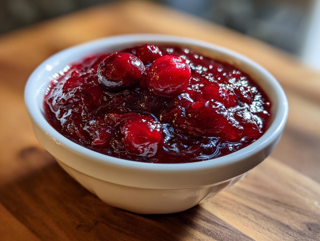 Classic cranberry sauce homemade