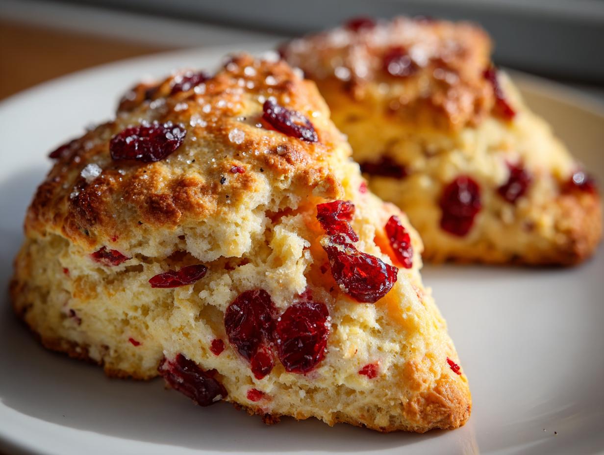 Cranberry orange scones