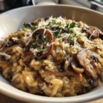 Creamy mushroom risotto