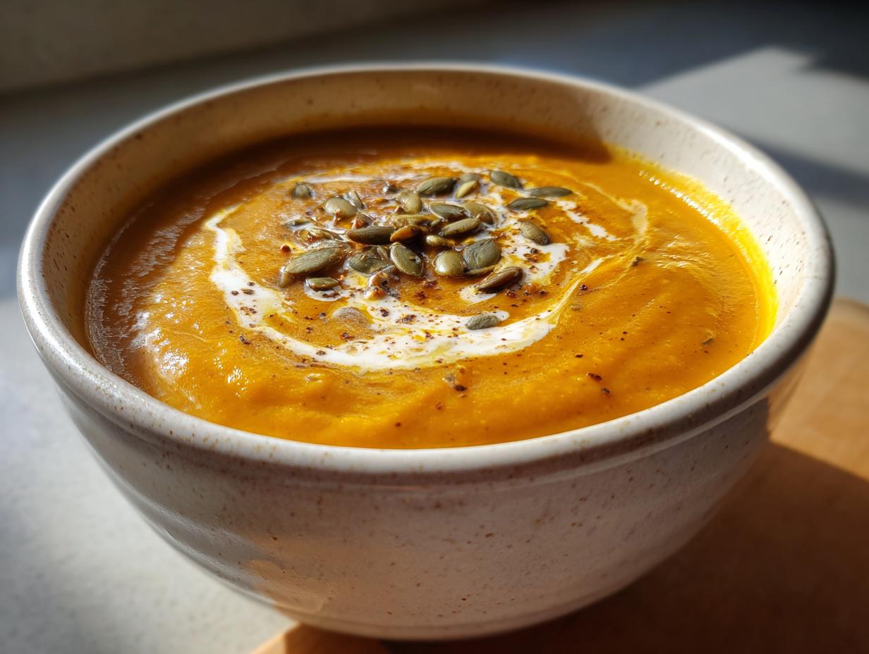 Creamy pumpkin soup