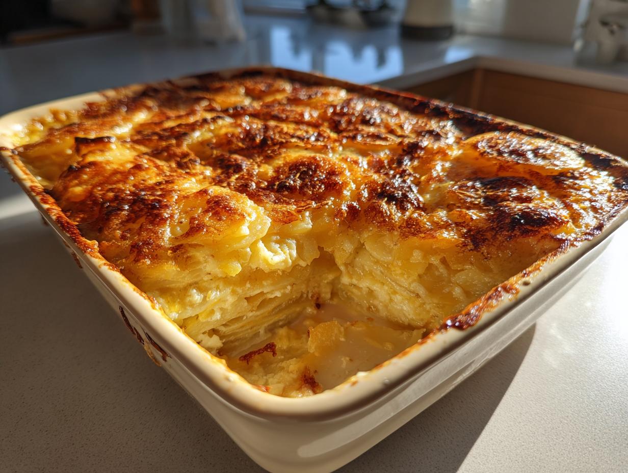 Creamy vegan scalloped potatoes