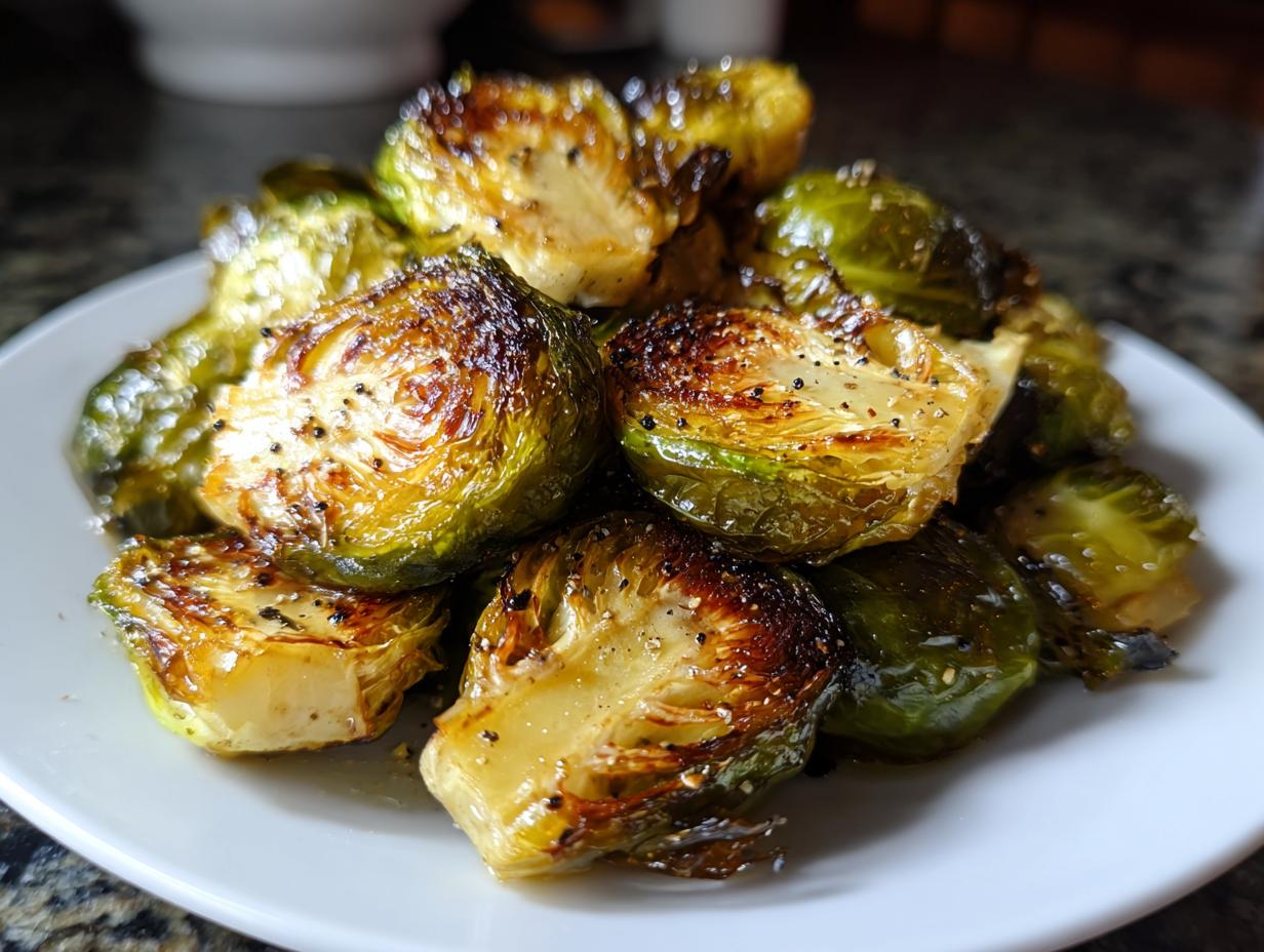 Crispy roasted Brussels sprouts