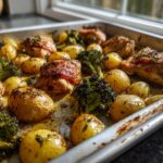 Easy sheet pan chicken dinner