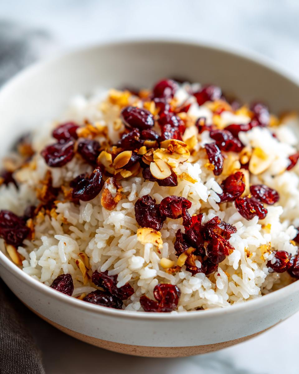 Festive cranberry rice pilaf - detail 1