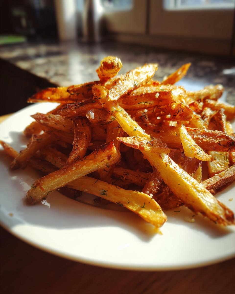 Garlic and dill oven fries - detail 1