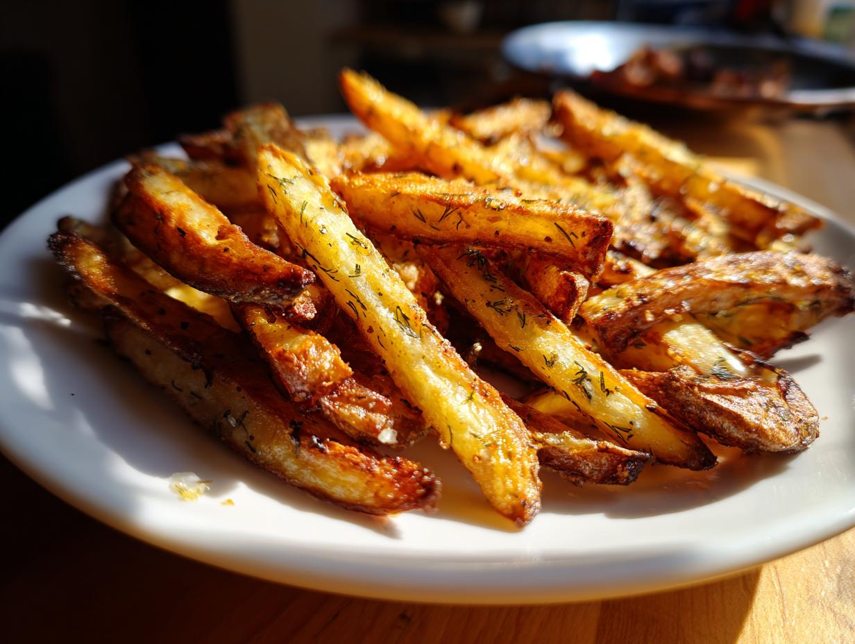 Garlic and dill oven fries