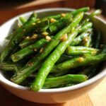 Garlic green beans holiday