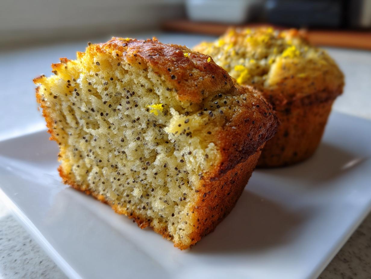Lemon poppy seed muffins vegan