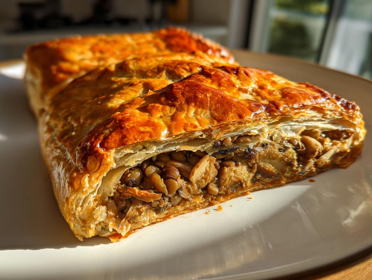 Lentil mushroom Wellington