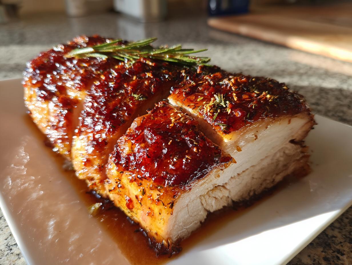 Maple glazed turkey roast