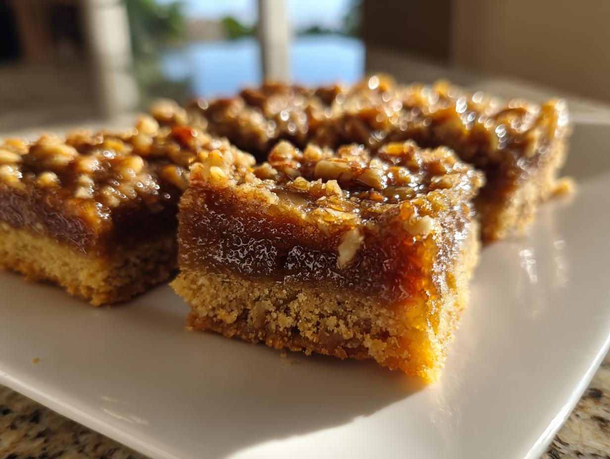 Maple pecan bars vegan