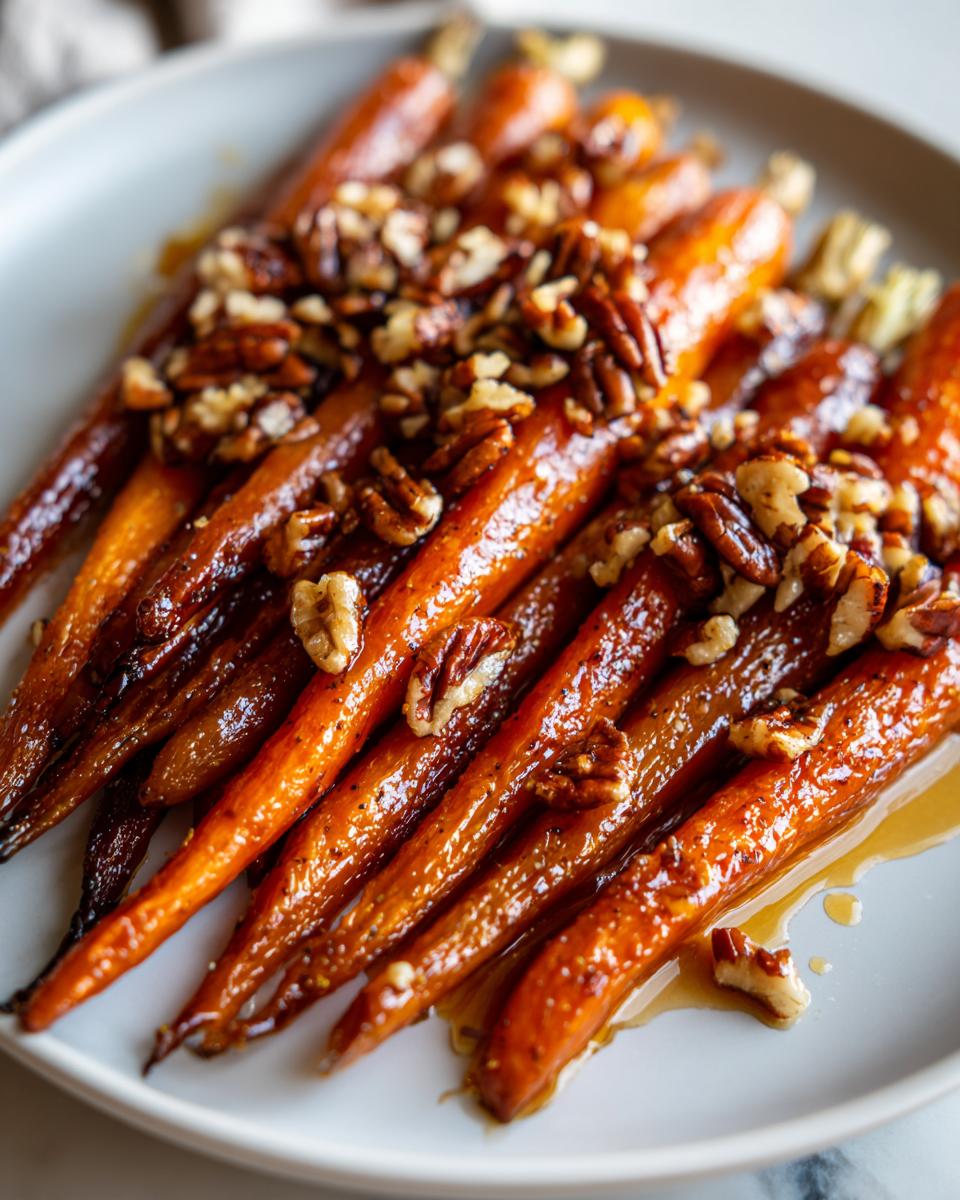 Maple pecan roasted carrots - detail 1