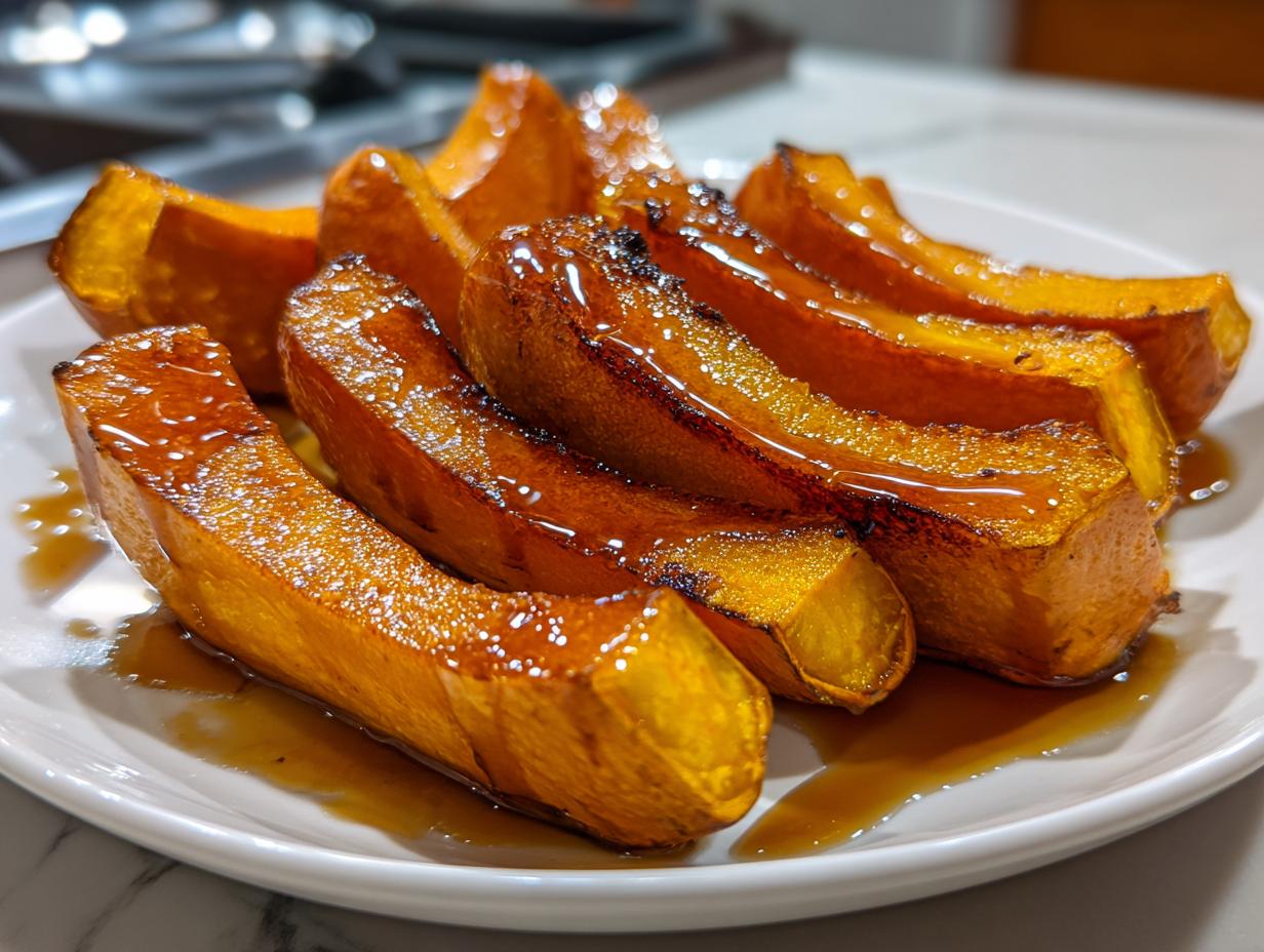Maple roasted acorn squash