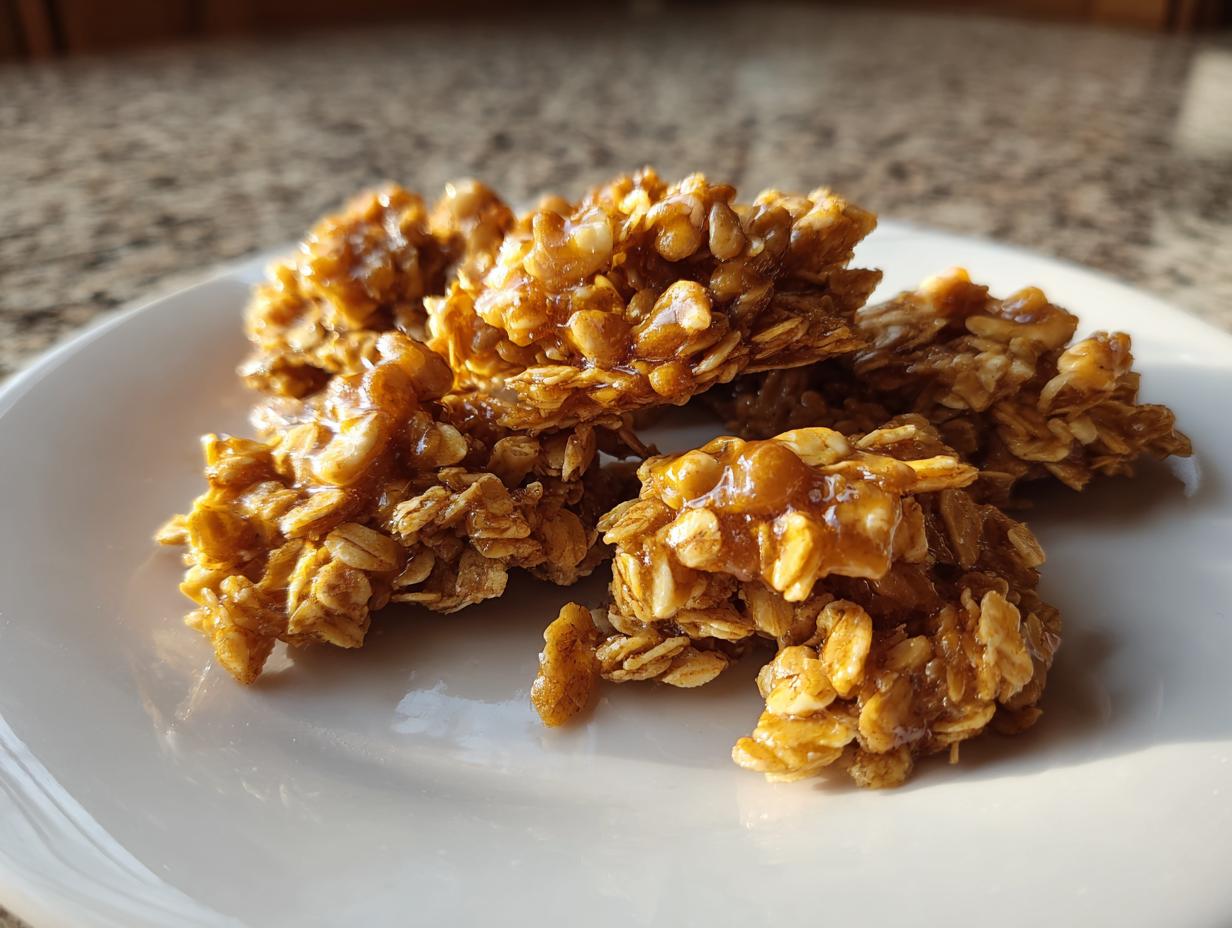 Maple walnut granola clusters