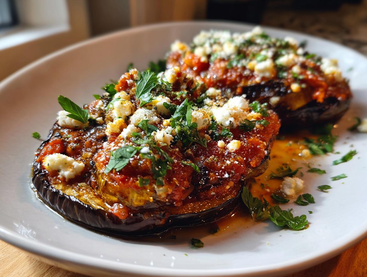 Mediterranean baked eggplant