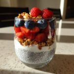 Mixed berry chia parfait
