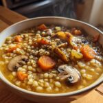 Mushroom barley soup
