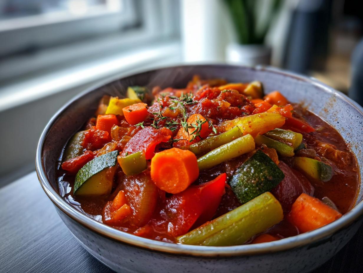 One pot vegetable stew