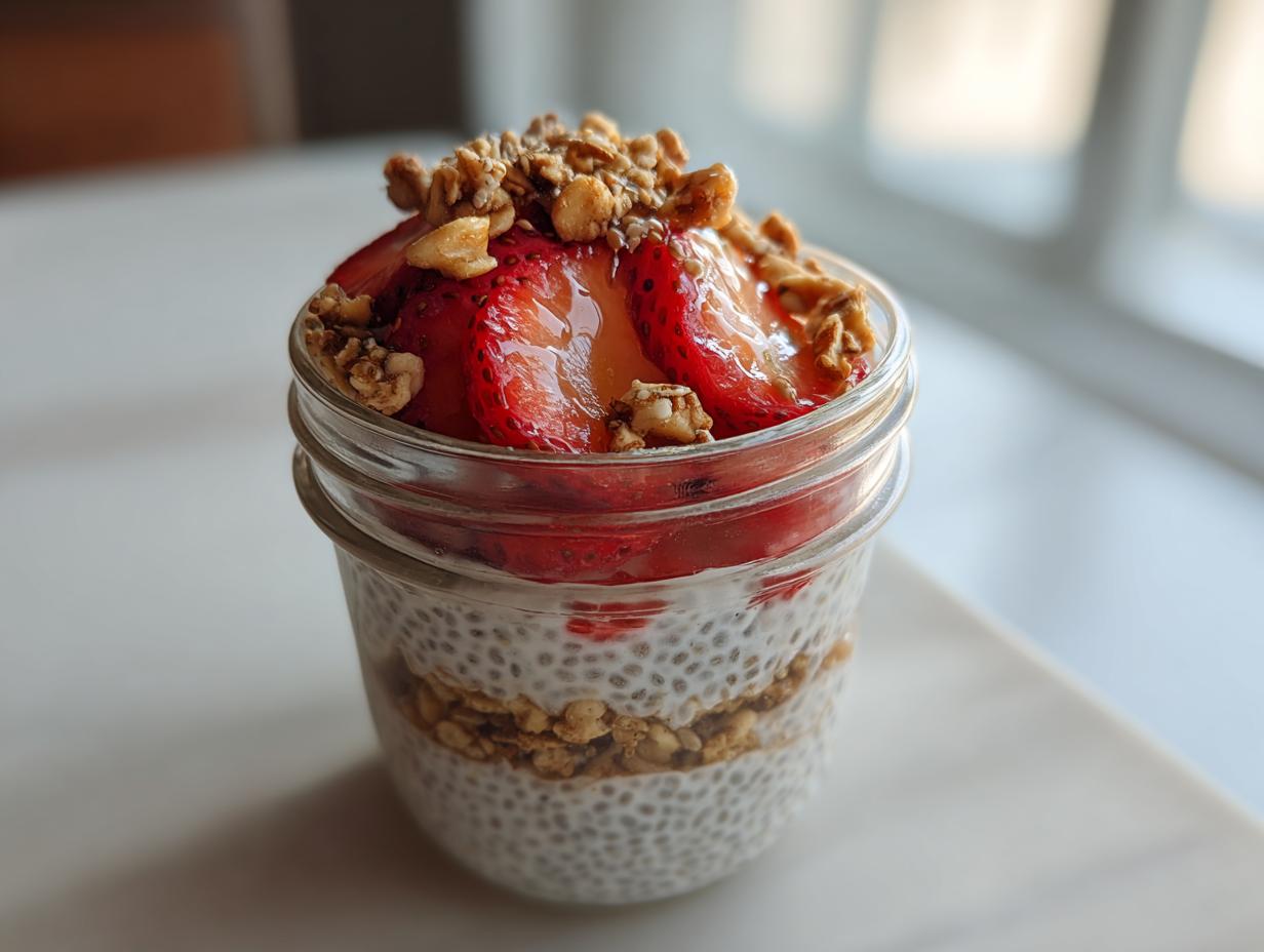 Overnight chia seed pudding