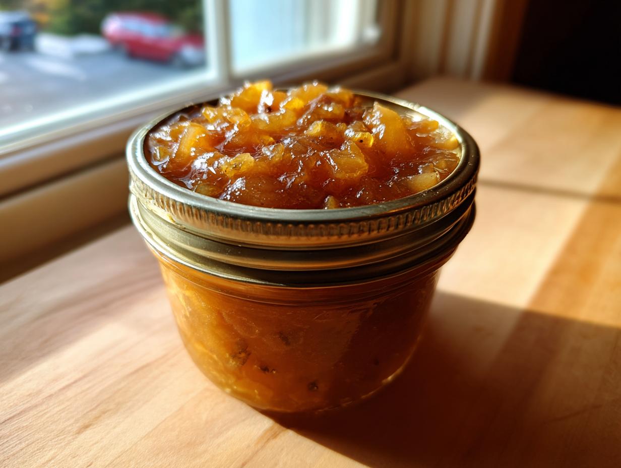 Pear and ginger chutney