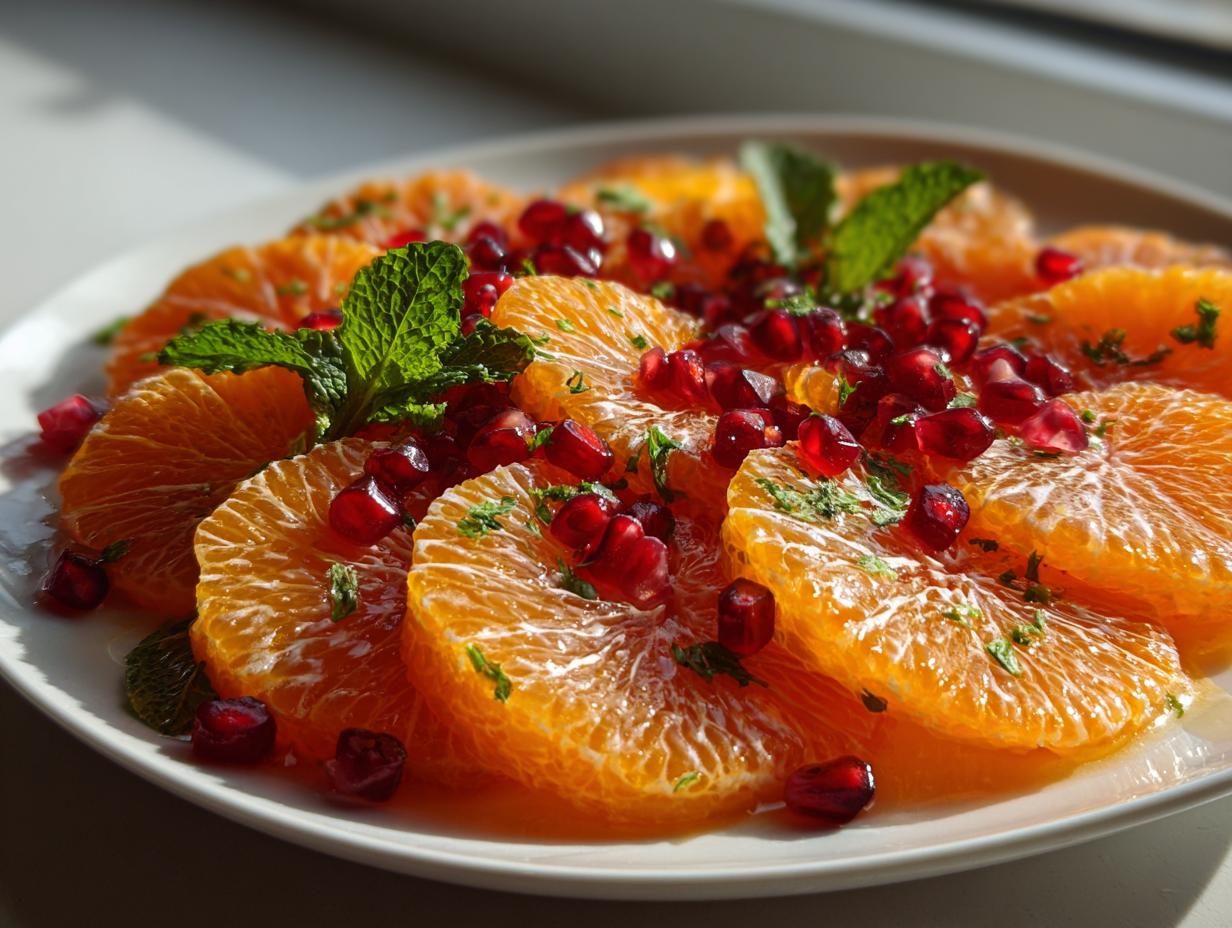 Pomegranate orange salad