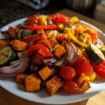 Rainbow roasted vegetable platter
