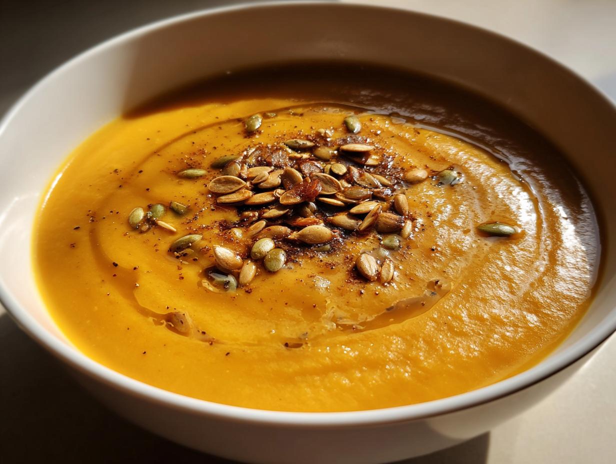 Roasted butternut squash soup