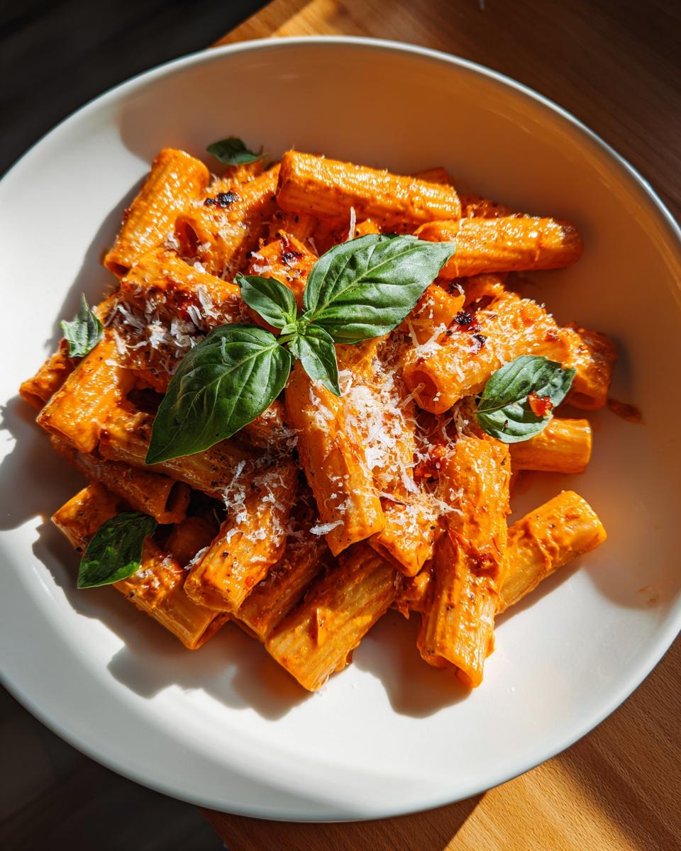 Roasted red pepper pasta - detail 1