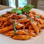 Roasted red pepper pasta