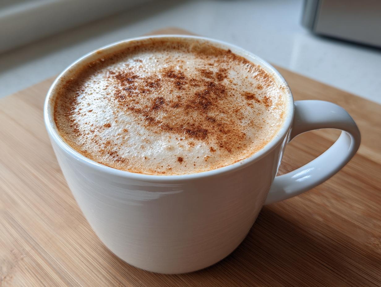 Spiced almond milk latte