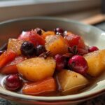 Spiced winter fruit compote