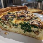 Spinach and mushroom quiche dairy-free