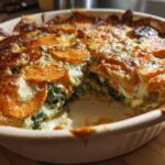 Sweet potato and kale gratin