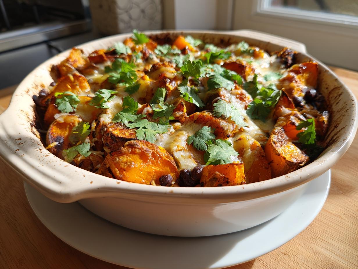 Sweet potato black bean bake