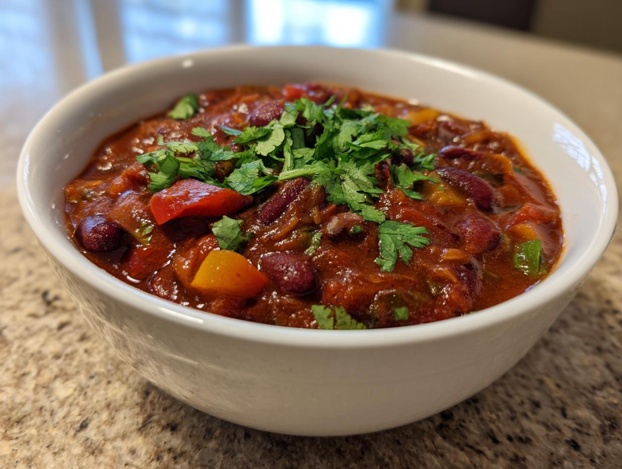 Three bean chili easy