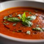 Tomato basil soup roasted