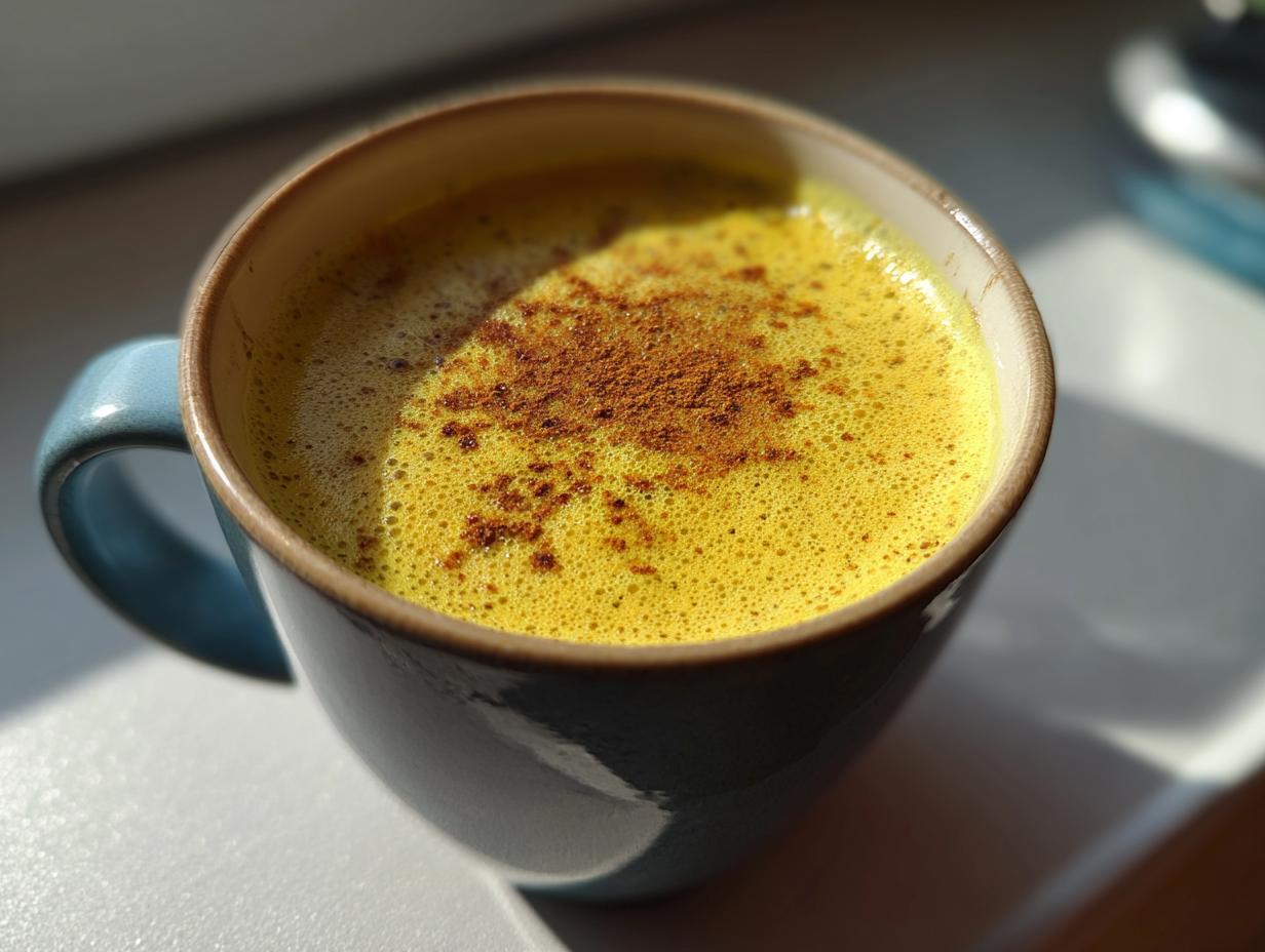 Turmeric golden milk holiday