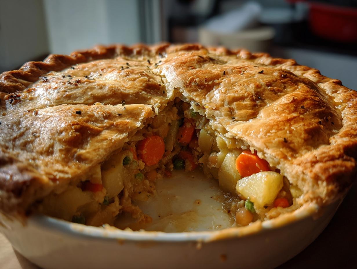 Vegan chickpea pot pie