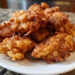 Vegan cinnamon apple fritters