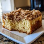 Vegan coffee cake crumb